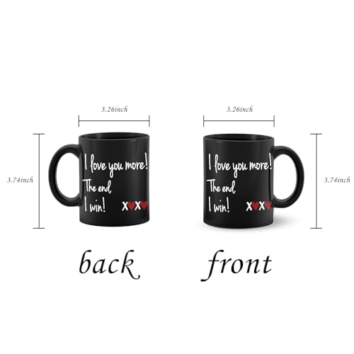 Taza de cerámica para café 11 oz con diseño amor miniatura 4