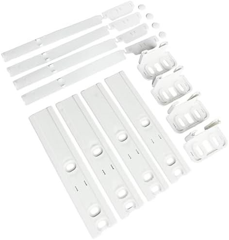 Integrated Fridge Door Sliders: Integrated Fridge Door Slider Kit with Brackets, Clips, Universal Fridge Mounting Kit for Built In Fridges, Attaching to Fridge Doors, Set