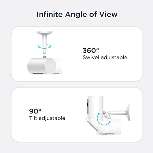 KIWI design Camera Wall Mount Bracket, Adjustable Indoor/Outdoor Wall Mount C...