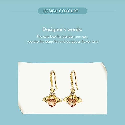 Boucles d'oreilles pendantes bourdon argent 925 HMJGDHX