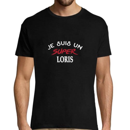 T-Shirt Homme Loris Super 1 imprimé en France en coton bio doux pour l'été