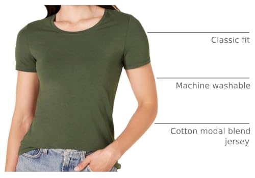 Image of Amazon Essentials Women's Regular-Fit Short-Sleeve Crewneck T-Shirt, Multipacks