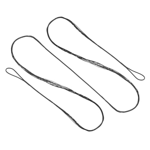 PATIKIL Corde d'arc Recurve, Cordes d'arc de Tir à l'arc de Remplacement 14 Brins pour Arc Long Universel, Noir AMO 66" (Réel 62")