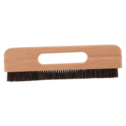 NULYLU Brosse à Papier Peint Manche En Bois Brosse Lissante Outil De Fond D'écran Poils Souples Ergonomique Pour Revêtement Mural Et Fresques Usage Professionnel