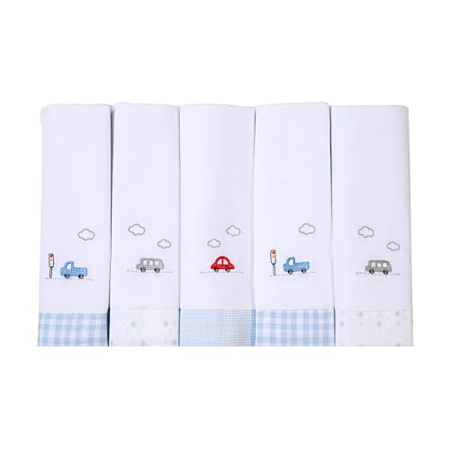 Papi Textil Fralda Bordados Papi Com Bainha 74Cm X 70Cm Contem 05 Un