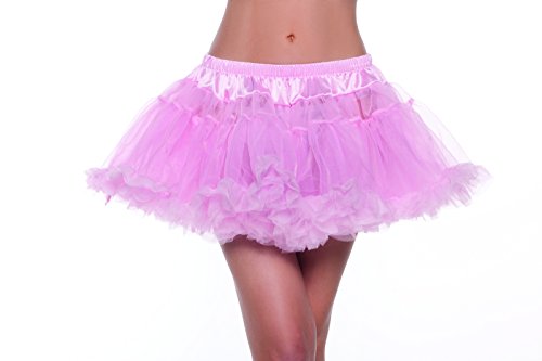 Be Wicked Women's Kate 12 Inch 2-Layer Petticoat Costume Accessory, Pink, One Size