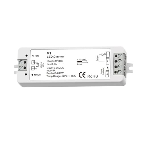 Variateur LED V1 1 canal 12V 24V contrôleur ruban monochrome multi zone
