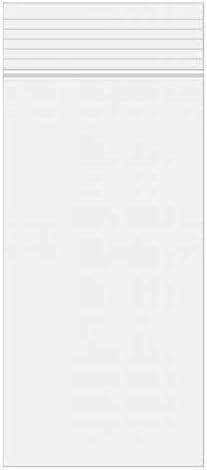 TVP Clear Poly Zipper Bags, Reclosable Plastic, 200 pcs, 2 Millimeter Thick (5" x 9")