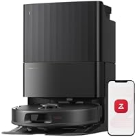 Roborock Qrevo S5V Robot Vacuum and Mop with 12,000Pa Suction, All-in-One Dock, FlexiArm Edge Mopping, Dual Zero-Tangle Brush System (Black)