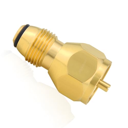 Joywayus 1LB Propane Tank Refill Adapter Solid Brass Universal Mini Propane Fill Adapter for Disposable Small Propane Bottle