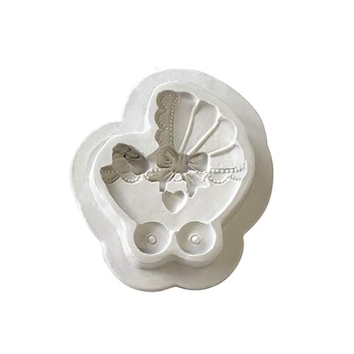O'Creme Silicone Fondant Mold, Pram (Baby Carriage)