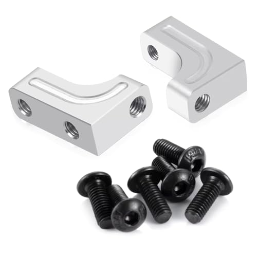 Support servo en alliage d'aluminium argent pour Axial SCX10 et Wrangler 1/10