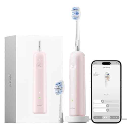 Laifen Wave Pro Sonic Electric Toothbrush for Adults – 2026 Model, 60° Oscillations for Ultra-Clean, Smart App, 70-Day Battery, 2 Brush Heads, IPX8