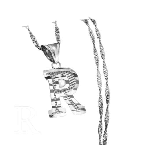 Bijoux alphabet et colliers femmes chaîne pendentif avec initiale couleur or personnalisable