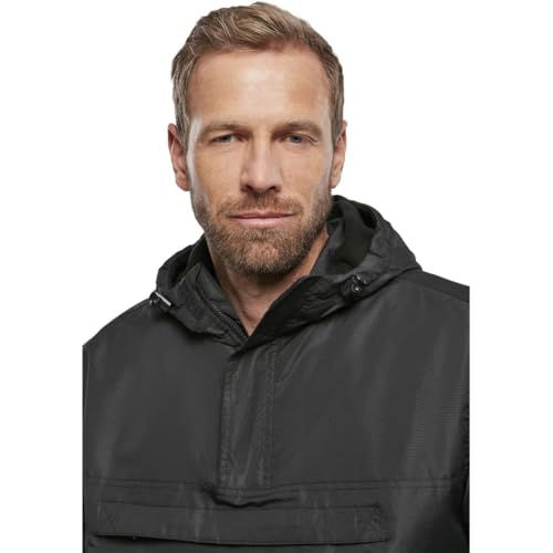 Image of Men's Fleece-Lined Quarter Zip Windbreaker Pullover