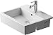 Vero Semi Recessed Bathroom Sink Faucet Drillings: Single Hole