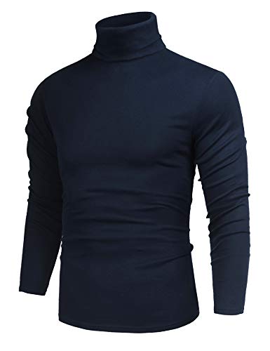 Men's Classic Fit Solid Color Cotton Tops Long Sleeve...