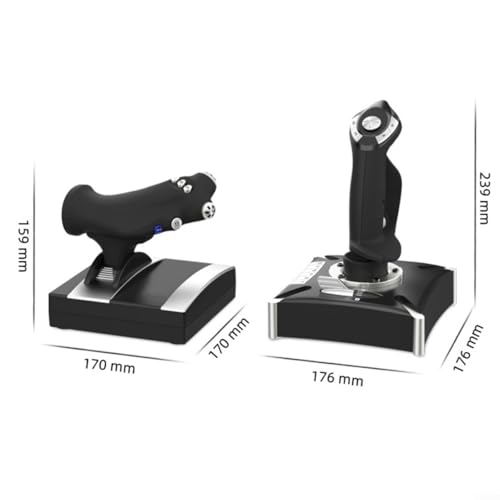 Manette de simulation de vol PC et Xbox compacte pour le confort des passionnés - 5