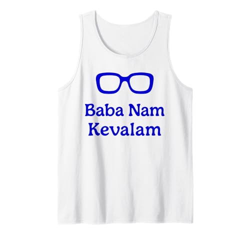 Baba Nam Kevalam Mantra - Gafas Baba - Kirtan Camiseta sin Mangas