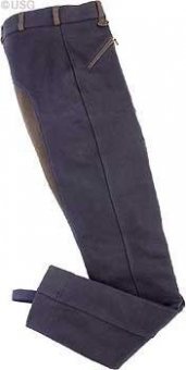 USG - Jodhpurhose Natalie blau/braun Gr. 34
