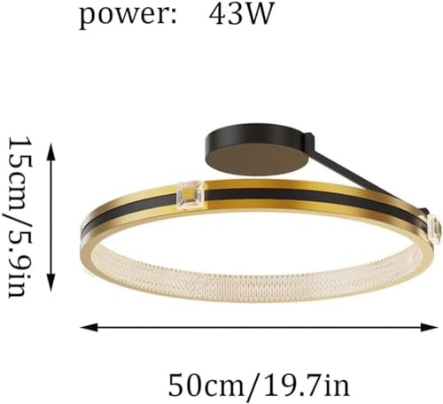 Plafonnier LED moderne 50cm à intensité variable pour salon