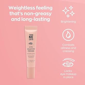 Elizabeth Mott Thank Me Later Face & Eye Primer – Long-Lasting Matte Makeup Base, Pore Minimizer, Oil & Shine Control, Wrinkle Blurring, Crease Prevention, Smooth Finish for All-Day Wear – 10g & 30g