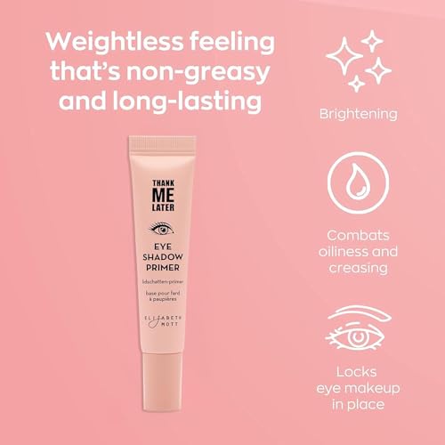 Elizabeth Mott Thank Me Later Face & Eye Primer – Long-Lasting Matte Makeup Base, Pore Minimizer, Oil & Shine Control, Wrinkle Blurring, Crease Prevention, Smooth Finish for All-Day Wear – 10g & 30g