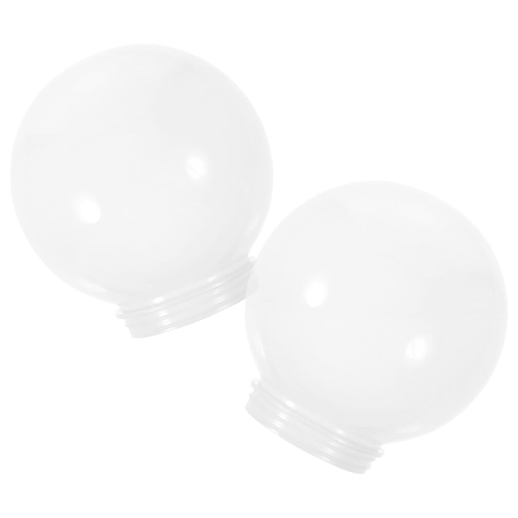 Alipis Acrylic Round Lampshade Grey Ceiling Lampshade for Living Room Style Light Fixture Cover