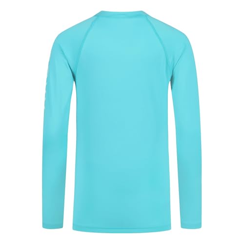Image of Roxy Girls' Long Sleeve Whole Hearted Rashguard Shirt, UPF 50+ Sun Protection, Quick Dry