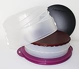Tupperware Tortentwist Beere/Transparent + Hochstapler Brombeere + Schneidrunde + Junge Welle Trinkhalmbecher Rosa