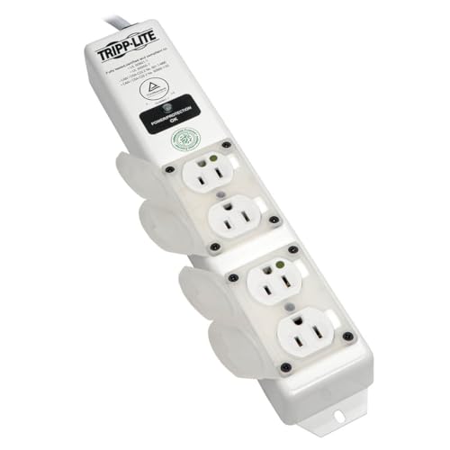 Eaton Tripp Lite SPS406HGULTRA Medical-Grade Surge Protector Power Strip for Nursing Homes & Hospitals, 4 Outlets, 1620 Joules, 6ft Extension Cord, UL 2930 Certified for Patient-Care Vicinity by TRIPP LITE - Image 4