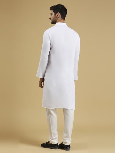 Image of Rajubhai Hargovindas Men Pure Cotton Solid Long Kurta