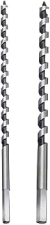 Auger Bit, Extra Long Wood Drill Bit Hex Drill Bits Set 6mm/8mm *230mm in Spiral Stainless Steel for Wood, Block Brick Tile and Plastic (2PCS)