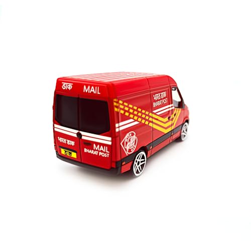 Image of CENTY Post Delivery Van Metal Die-Cast Toy for 3Y+ Red Colour