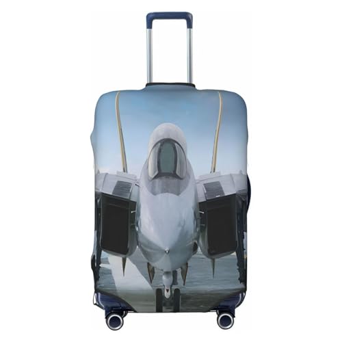 F14 Jet Fighter Plane Luggage Cover for Suitcase, Suitcase Cover Protector Fit 29-32 Inch Luggage Travel Accessories, XL