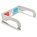 3D Paper Glasses, Red and Cyan Anaglyph, White Cardboard Frame, 50 Pairs
