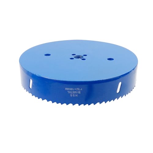 Image of Hole Saw Bi-Metal Saw 7-17 /64 inch /185mm Hole Cutter Drilling Tool with Twist Drill Bit L Hex Wrench for Wood Plasterboard Plywood Plastic