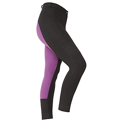 Jodhpurs Wessex Shires vêtement équitation bicolore noir violet pour cavalière