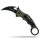Fox Knives FX-599 G10 OD Green Emerson Wave Folding Karambit Knife