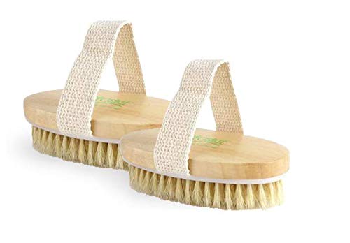 Repechage Body Dry Brush Exfoliator w/Natural Bristles | Manual Exfoliator Helps Reduce the Appearance of Cellulite, Helps Improve Circulation | Deep Pore, Skin Cleansing Eliminates Dead Cells