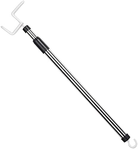 Stainless Steel Dressing Stick with Adjustable Design, Dressing Aids for Shoes, Socks, Shirts, and Pants, 17-26 Inch Length