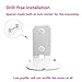 EMAQUIN Wall Mounts Brackets for Sonos Roam 2/Sonos Roam/Sonos Roam SL(Include 2 PCS,Drill Free,Sturdy Metal,Enduring Paint Finish,Easy Install,White)