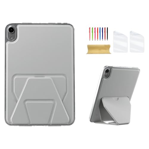 Funda delgada para iPad mini A17 Pro de 8.3 pulgadas con soporte y protector de pantalla de piel
