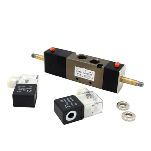 Électrovanne double solénoïde 5 voies 3 positions 4V330C 4V330E 4V330P - 8