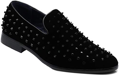 SPK26 Rhinestone Velvet Loafer