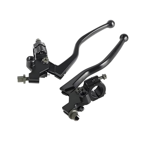 Palanca de freno de motocicleta y embrague de aluminio negro para pit bike y ATV con cable
