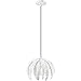 Livex Lighting 41231-60 Acanthus - One Light Mini Pendant, Antique White Finish with Antique White Metal Shade