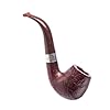 Peterson Pipes Irish Harp Series - Hand Crafted Wood Briar Pipe Made in Ireland, 3mm (Sand Blast, 68 Bent Brandy) #5