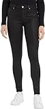 5-Pocket-Style Tommy Hilfiger Damen TH Flex Como Skinny RW CTD BLK Denim-Hose, Black Coated, 32W / 32L