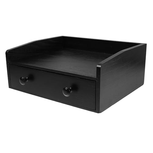 Meuble de bureau compact en bois noir pour rangement dosettes luxe - 2